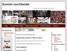 Tablet Screenshot of eventsworldwide.com